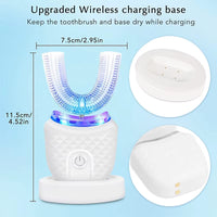 Wireless Chargeable Silicone Bristle Portable Cleaning Automatic Toothbrush High Quality U-Shaped Electric Toothbrush